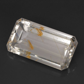 Topaze rutile Doré naturelle Transparent, 38.99 ct, Transparent / Translucide