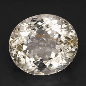 Topaze rutilée jaune naturelle transparent, 55,13 ct, transparent / translucide
