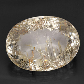 Topaze rutilée jaune naturelle transparent, 44,78 ct, transparent / translucide