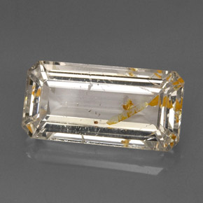Topaze rutilée jaune naturelle transparent, 22,78 ct, transparent / translucide