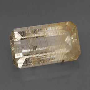 Topaze rutilée jaune naturelle transparent, 17,73 ct, transparent / translucide