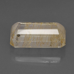 Topaze rutilée jaune naturelle transparent, 17,73 ct, transparent / translucide