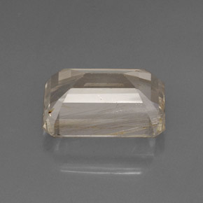 Topaze rutilée jaune naturelle transparent, 20,31 ct, transparent / translucide