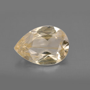 Topaze rutilée jaune naturelle transparent, 4,62 ct, transparent / translucide