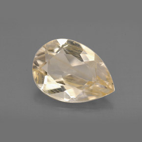 Topaze rutilée jaune naturelle transparent, 4,62 ct, transparent / translucide