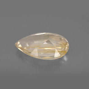 Topaze rutilée jaune naturelle transparent, 4,62 ct, transparent / translucide