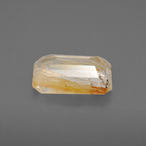 Topaze rutilée jaune naturelle transparent, 2,69 ct, transparent / translucide