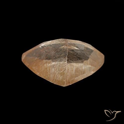 Topaze rutile Orange-doré naturelle Trillion, 1.78 ct, Transparent