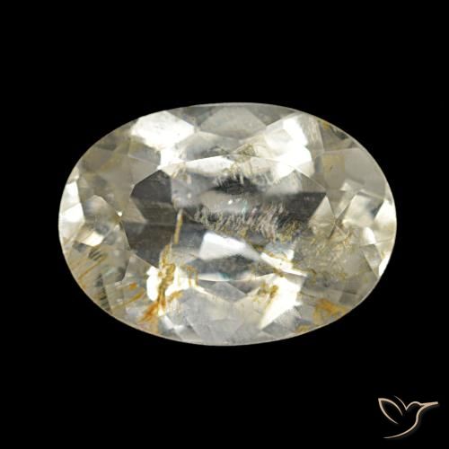 Topaze rutile Marron doré très clair naturelle Coupe ovale, 4.50 ct, Transparent