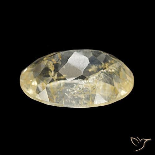 Topaze rutile Marron doré très clair naturelle Coupe ovale, 4.50 ct, Transparent