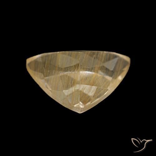 Topaze rutile Or moyen naturelle Trillion, 2.56 ct, Transparent