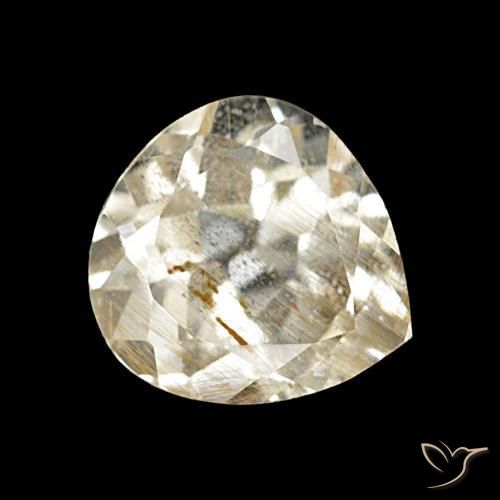 Topaze rutile Marron doré très clair naturelle En forme de poire, 2.49 ct, Transparent