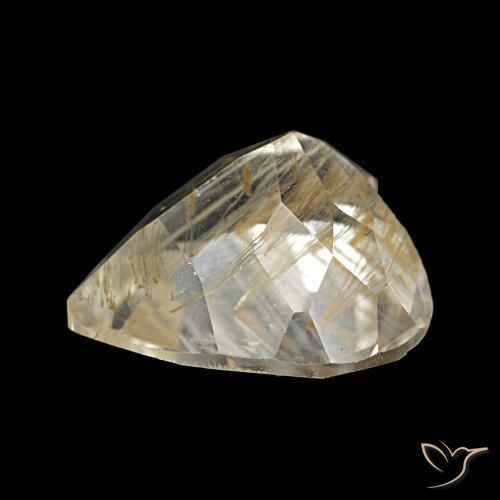 Topaze rutile Marron doré très clair naturelle Forme de coeur, 4.76 ct, Transparent