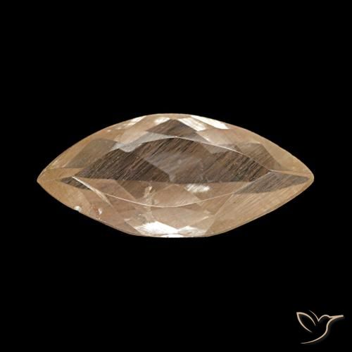 1.98ct Marron chaud Topaze rutile, Marquise, Transparent