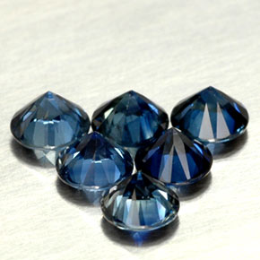 Achetez naturel ct bleue saphir gems, coupe roude, en provenance madagascar chez gemselect. en stock, livraison internationale!