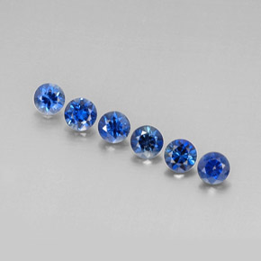 Achetez naturel ct bleue saphir gems, coupe roude, en provenance madagascar chez gemselect. en stock, livraison internationale!
