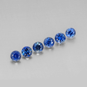 Achetez naturel ct bleue saphir gems, coupe roude, en provenance madagascar chez gemselect. en stock, livraison internationale!