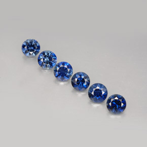 Achetez naturel ct bleue saphir gems, coupe roude, en provenance madagascar chez gemselect. en stock, livraison internationale!