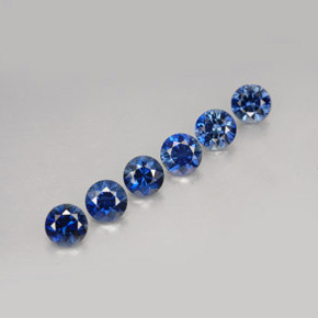 Achetez naturel ct bleue saphir gems, coupe roude, en provenance madagascar chez gemselect. en stock, livraison internationale!