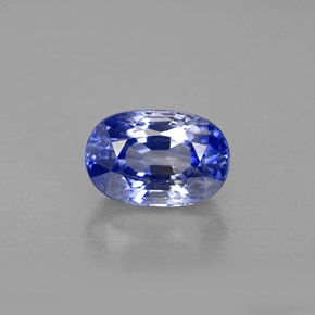 Saphir bleue naturelle coupe ovale, 2,42 ct, VVS-VS
