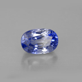 Saphir bleue naturelle coupe ovale, 2,42 ct, VVS-VS