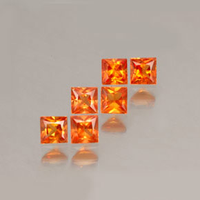 Achetez naturel ct orange saphir gems, carré, en provenance tanzanie (songea) chez gemselect. en stock, livraison internationale!