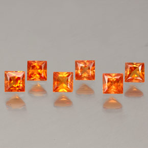 Achetez naturel ct orange saphir gems, carré, en provenance tanzanie (songea) chez gemselect. en stock, livraison internationale!