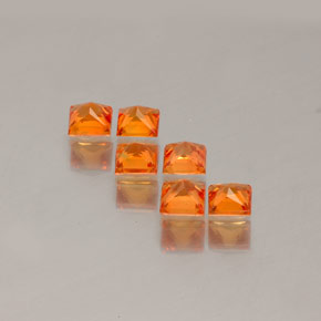 Achetez naturel ct orange saphir gems, carré, en provenance tanzanie (songea) chez gemselect. en stock, livraison internationale!
