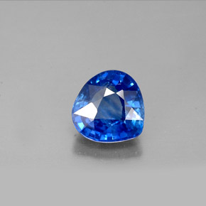 Saphir bleue naturelle en forme de poire, 1,14 ct, VS