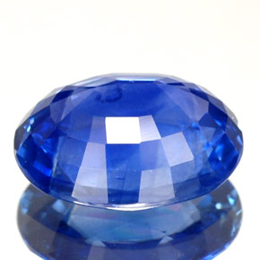 Saphir bleue naturelle coupe ovale, 2,10 ct, VVS-VS