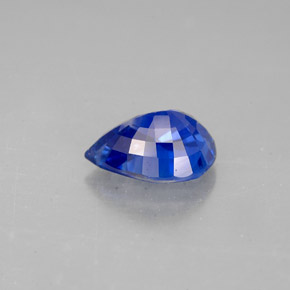 Saphir bleue naturelle en forme de poire, 1,59 ct, VS-SI