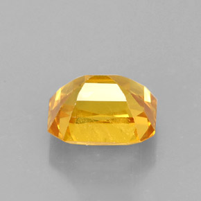 Saphir jaune naturelle taille émeraude, 2,72 ct, VS-SI