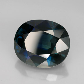 Saphir bleue naturelle coupe ovale, 8,42 ct, VVS
