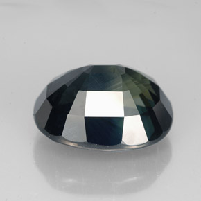Saphir bleue naturelle coupe ovale, 8,42 ct, VVS