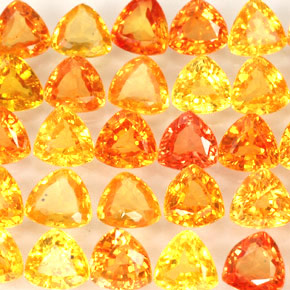 Achetez naturel ct orange saphir gems, trillion, en provenance tanzanie (songea) chez gemselect. en stock, livraison internationale!