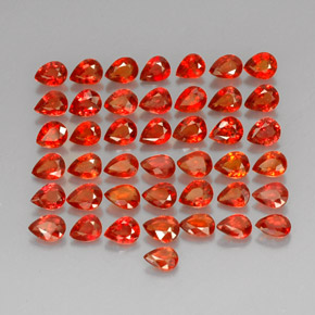 Achetez naturel ct orange saphir gems, en forme de poire, en provenance tanzanie (songea) chez gemselect. en stock, livraison internationale!