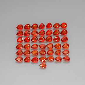 Achetez naturel ct orange saphir gems, en forme de poire, en provenance tanzanie (songea) chez gemselect. en stock, livraison internationale!