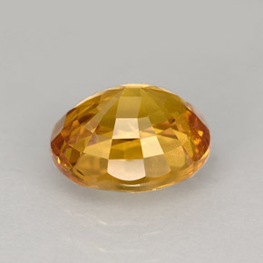 Saphir jaune naturelle coupe ovale, 2,49 ct, VS-SI