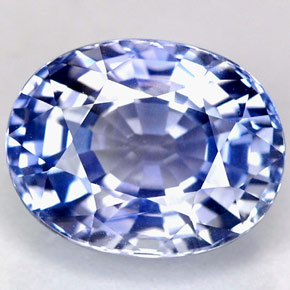 Saphir bleue naturelle coupe ovale, 4,76 ct, IF