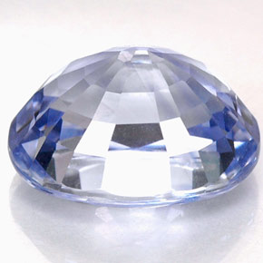 Saphir bleue naturelle coupe ovale, 4,76 ct, IF