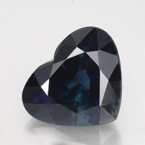 Saphir bleue naturelle forme de coeur, 5,05 ct, VS