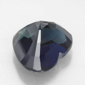 Saphir bleue naturelle forme de coeur, 5,05 ct, VS