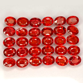 Achetez naturel ct orange saphir gems, coupe ovale, en provenance tanzanie (songea) chez gemselect. en stock, livraison internationale!
