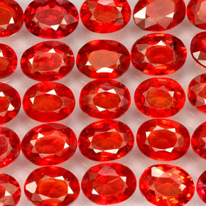 Achetez naturel ct orange saphir gems, coupe ovale, en provenance tanzanie (songea) chez gemselect. en stock, livraison internationale!