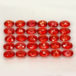 Achetez naturel ct orange saphir gems, coupe ovale, en provenance tanzanie (songea) chez gemselect. en stock, livraison internationale!