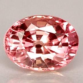 Saphir rose naturelle coupe ovale, 0,50 ct, VVS-VS