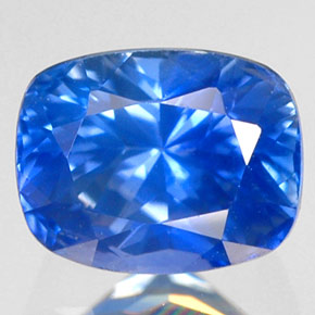 Saphir bleue naturelle coupe coussin, 1,92 ct, VS-SI