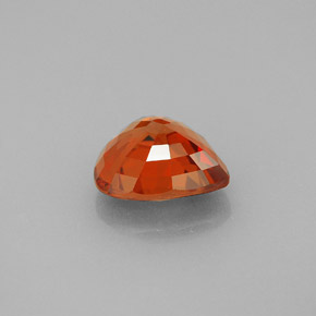 Saphir orange naturelle en forme de poire, 2,12 ct, VVS-VS