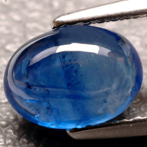 Saphir bleue naturelle transparent, 2,31 ct, transparent / translucide