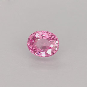 Saphir rose naturelle coupe ovale, 0,58 ct, VS